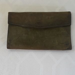 Vintage genuine elephant leather wallet by Meeker